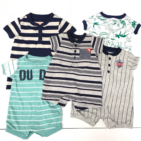 Carter's Other - Bundle of 5 Newborn Rompers